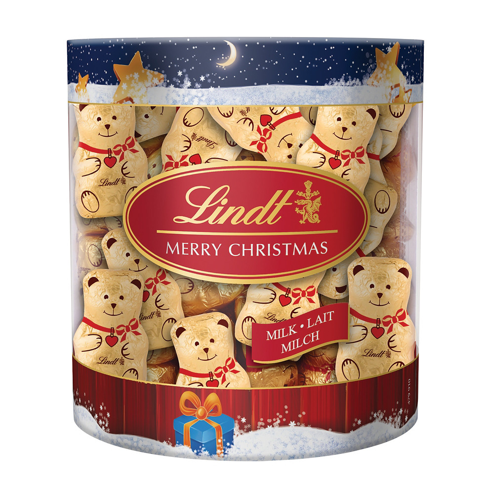 LINDT Mini oursons Lindt lait, boite de 70