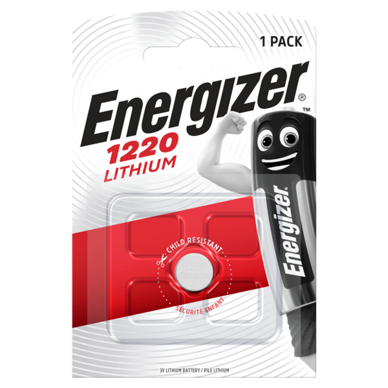 Energizer Pile bouton Lithium CR 1220