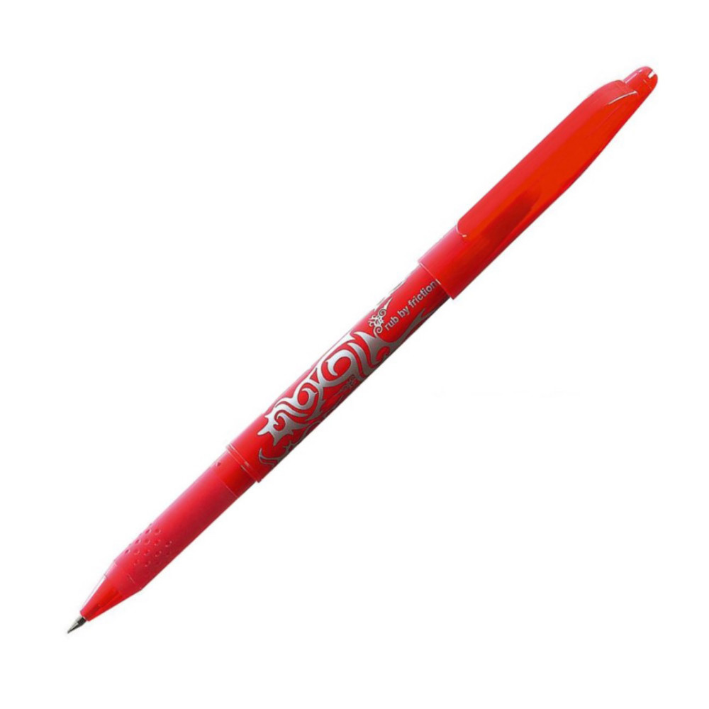 Pilot FriXion Ball Stylo roller encre gel effaable pointe moyenne 0,7 mm rouge
