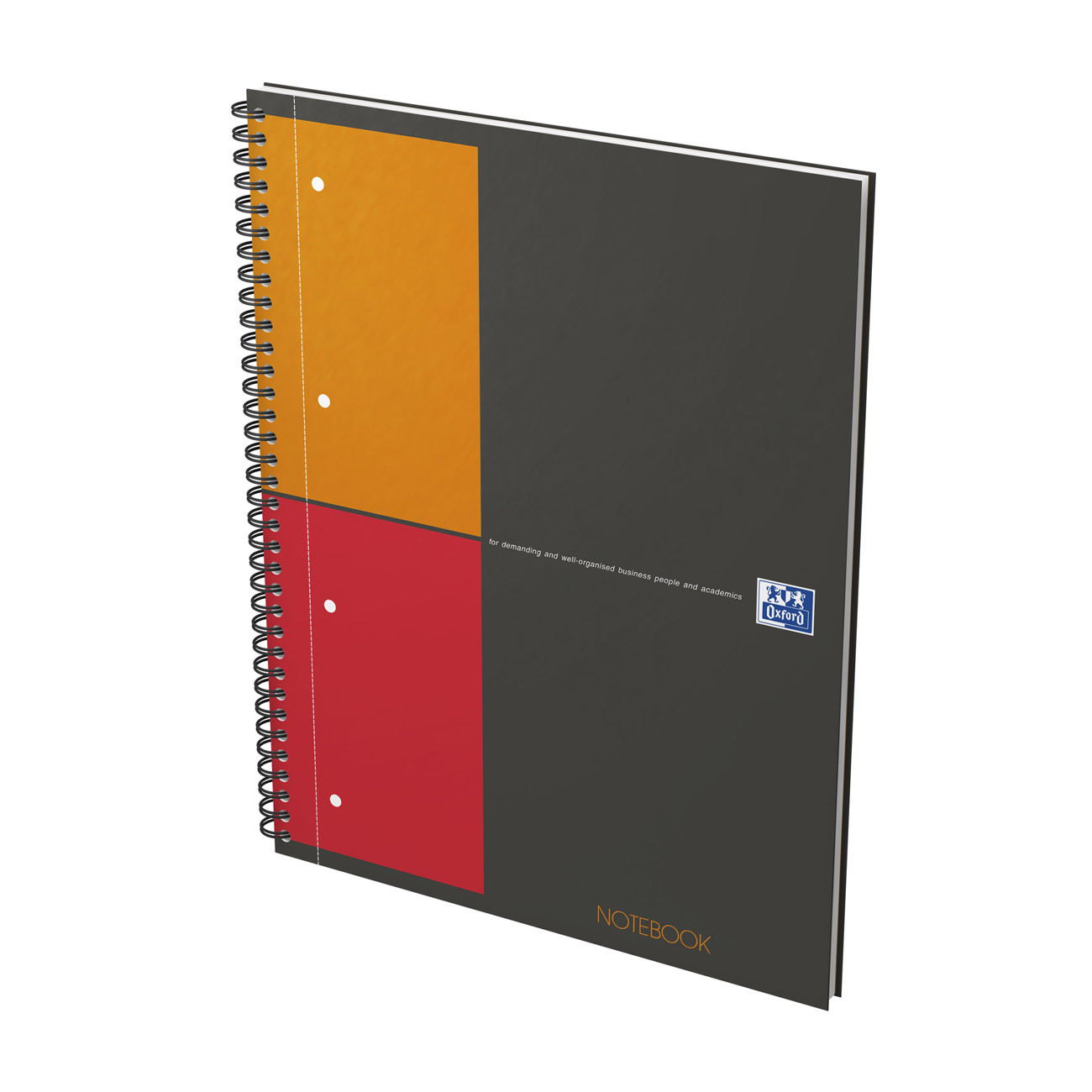 Oxford Cahier à spirale Notebook 23 x 29 7 cm Perforé 4 trous Petits carreaux 5x5 160 pages - vue 9