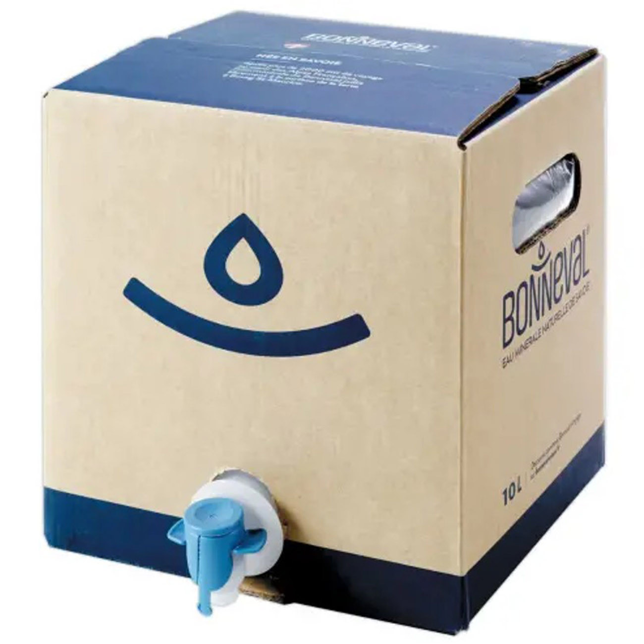Fontaine Bonbonne d'eau minérale naturelle plate Bib Bonneval - Cubi 5 L avec robinet
