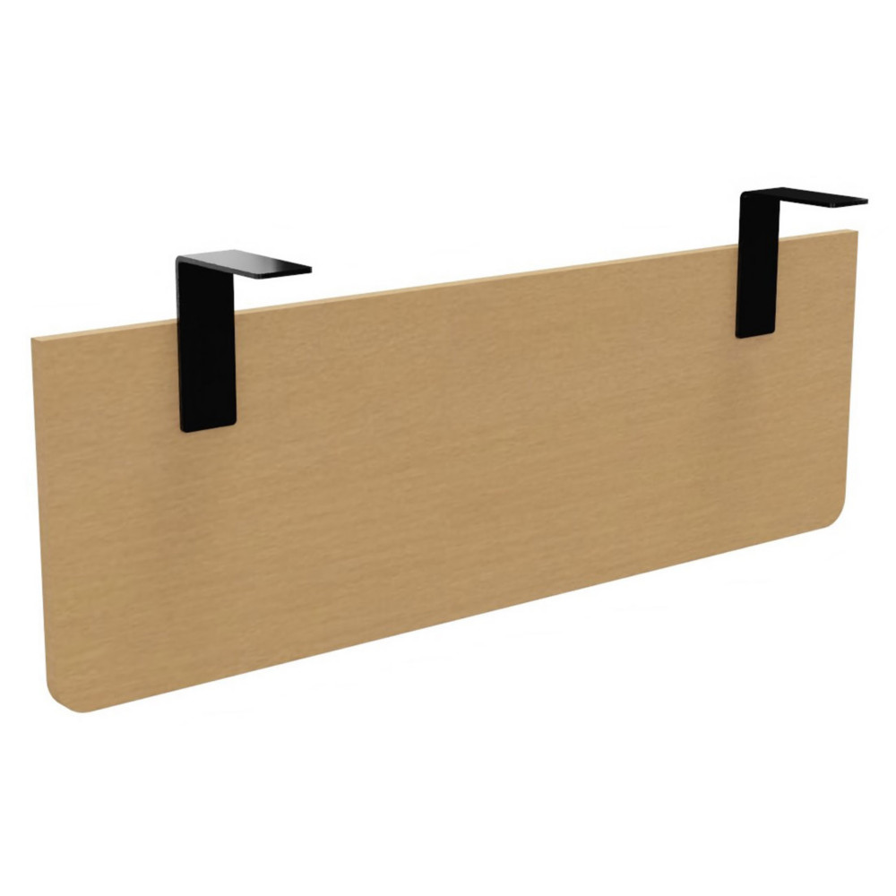 Voile de fond E-Link / Biospace pour bureau L.120 cm - Htre - Fixations Noires