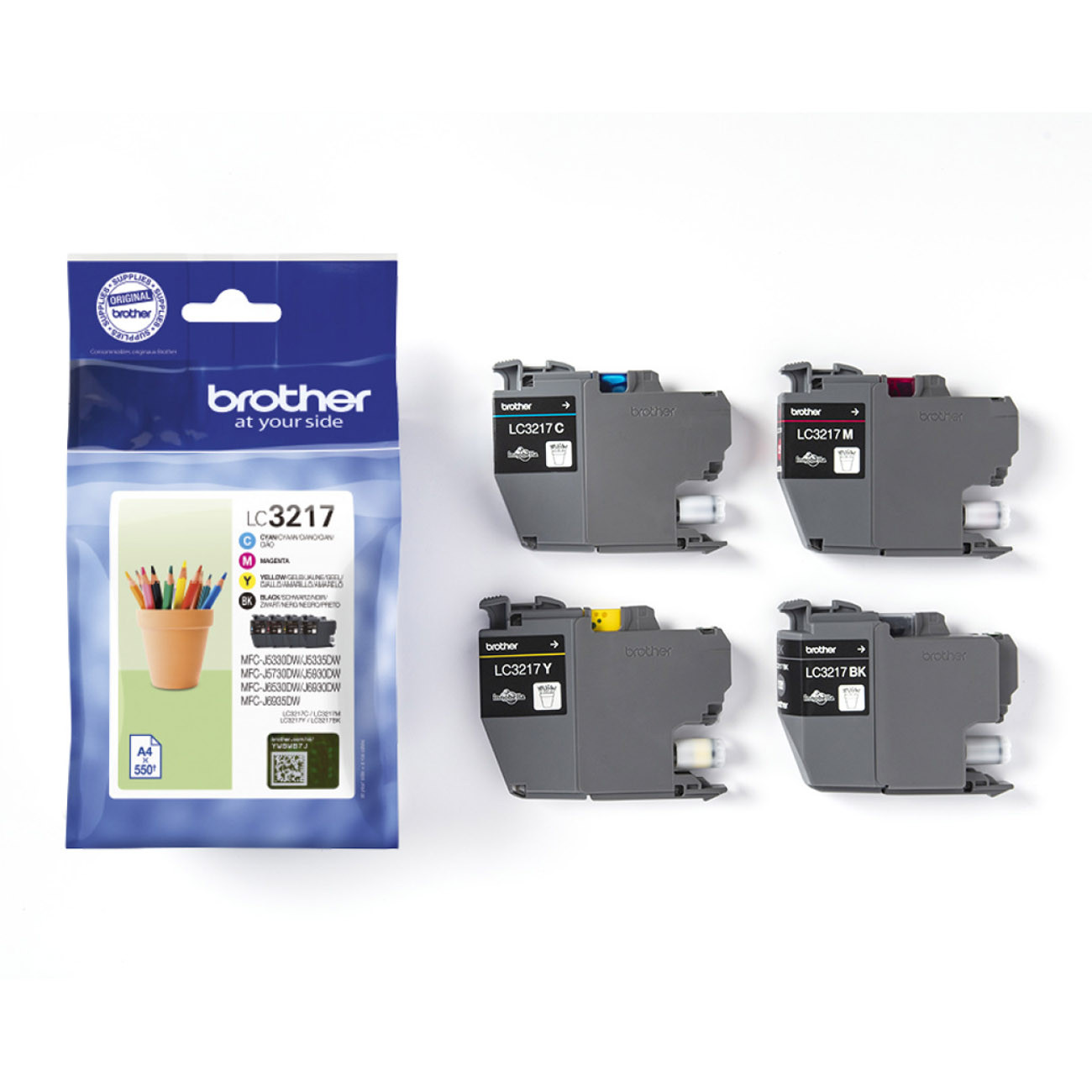 Brother LC3219VALBP Value Pack Cyan Jaune - vue 5