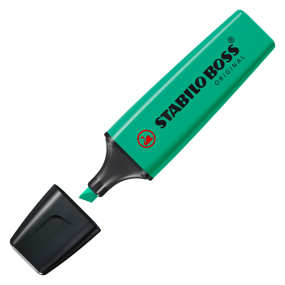 STABILO BOSS ORIGINAL Surligneur pointe biseaute 2 et 5 mm - Turquoise