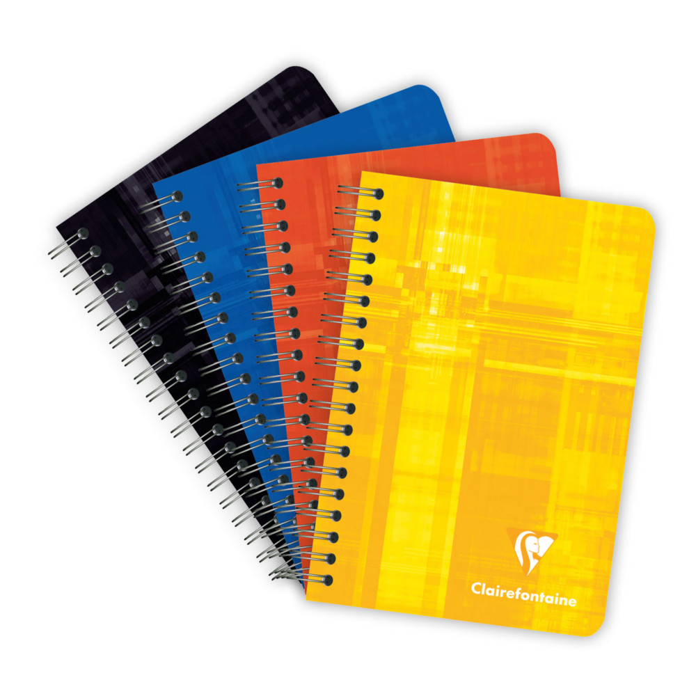 Clairefontaine Carnet  spirales 9 x 14 cm - 90g - Petits carreaux 5x5 - 180 pages