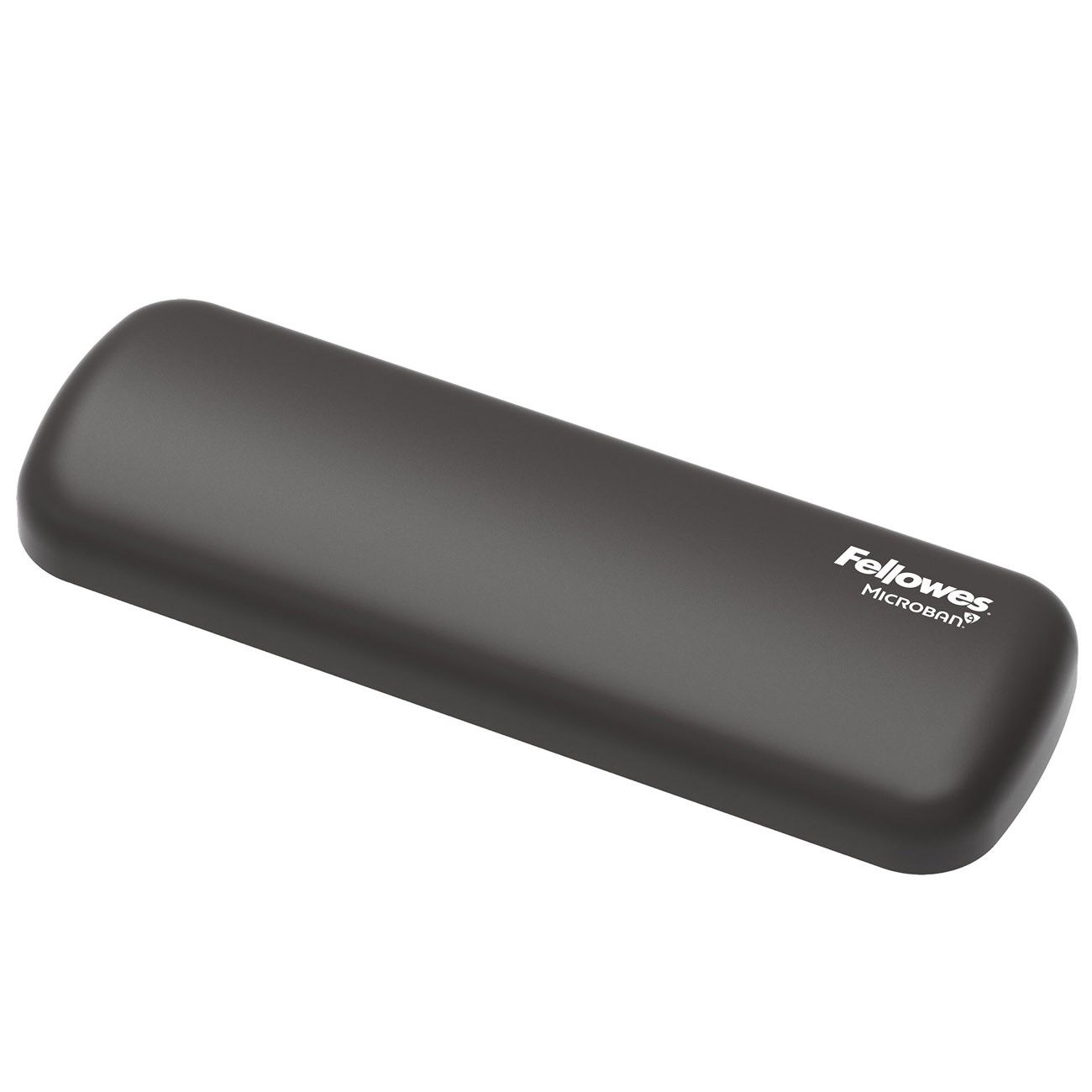 Fellowes Repose-poignet Breyta pour souris - Coussin antibactérien en silicone doux - L. 18 x P. 6 cm - Noir