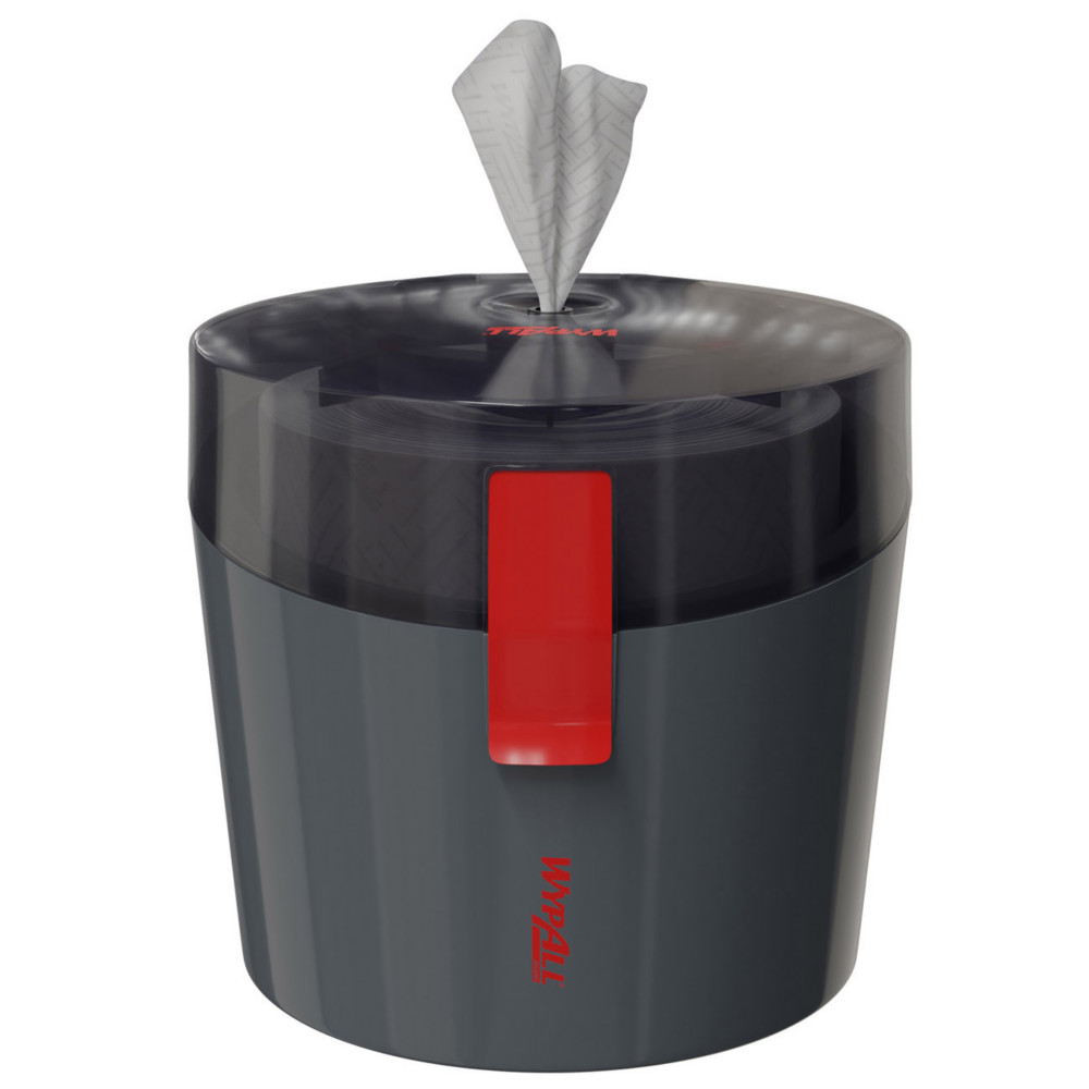 Wypall Reach Plus - Distributeur portable de papier d'essuyage  dvidage central feuille  feuille - Pour bobines Wypall Reach - Noir