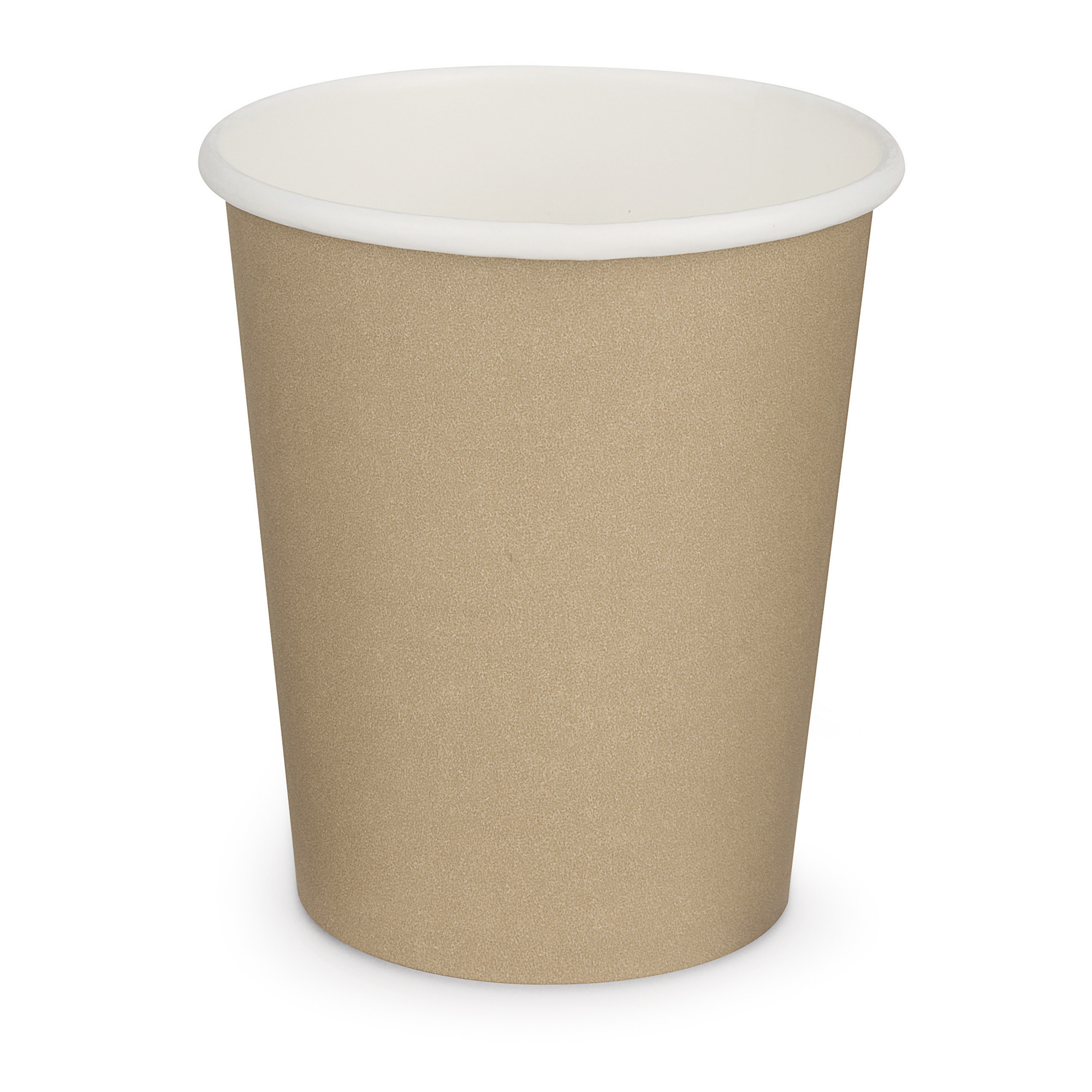 Gobelet en carton Brun 24 cl - Décor naturel - Recyclable - Lot de 50