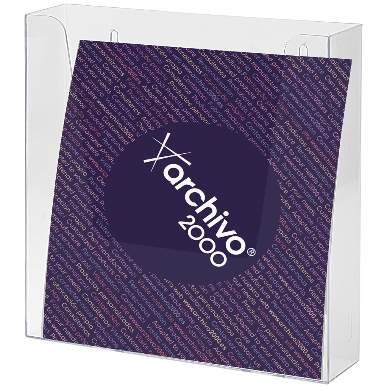 Archivo+2000+Presentoir+mural+Vertical+-+Format+A4+-+Transparent