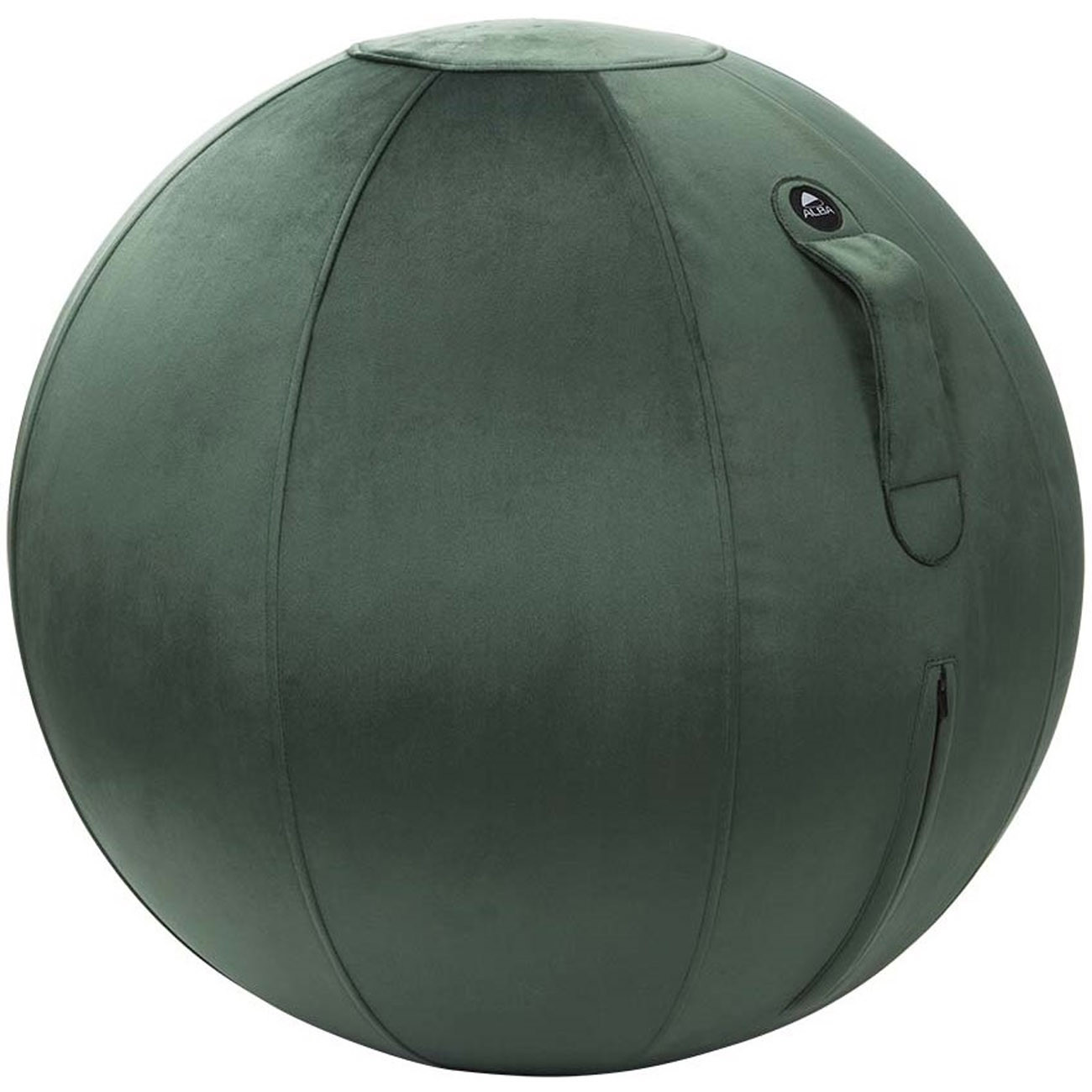 Alba ErgoBall - Siège ballon ergonomique - Velours vert émeraude