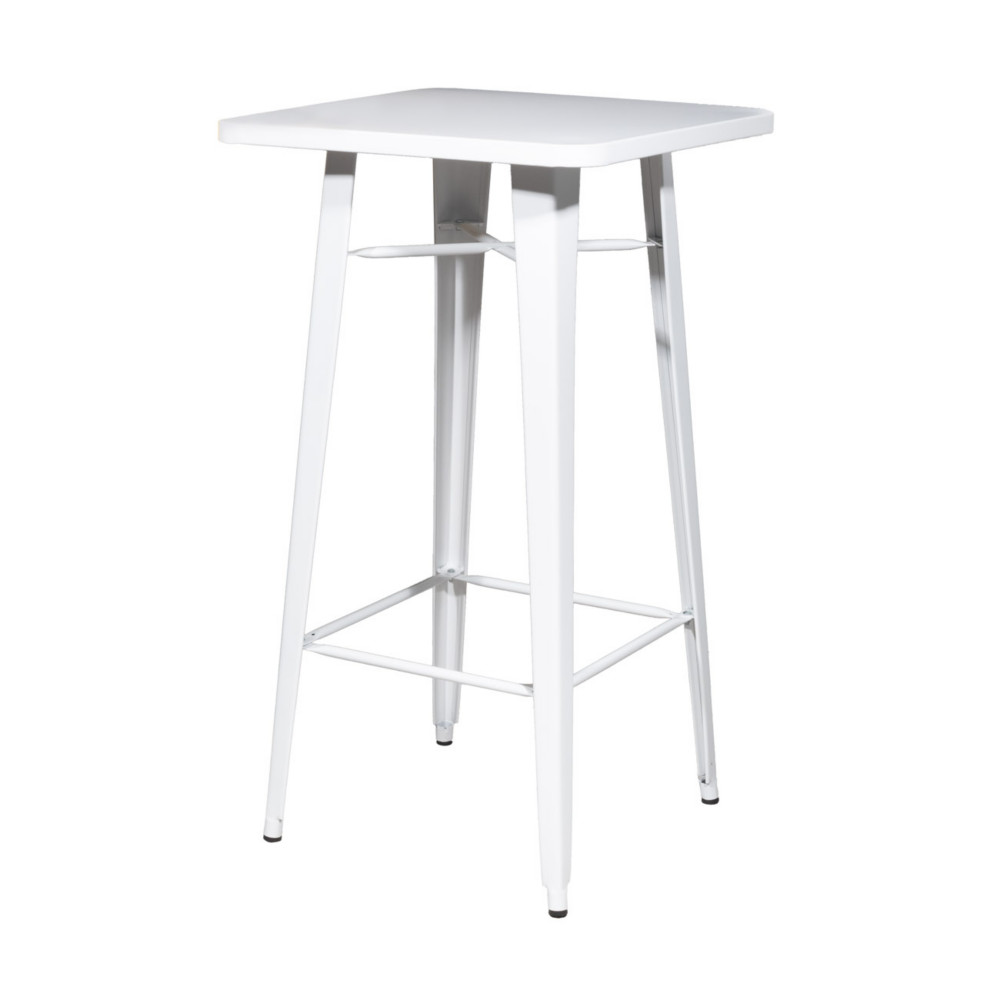Meet Paperflow Table haute d'extrieur Urban en acier - Blanc