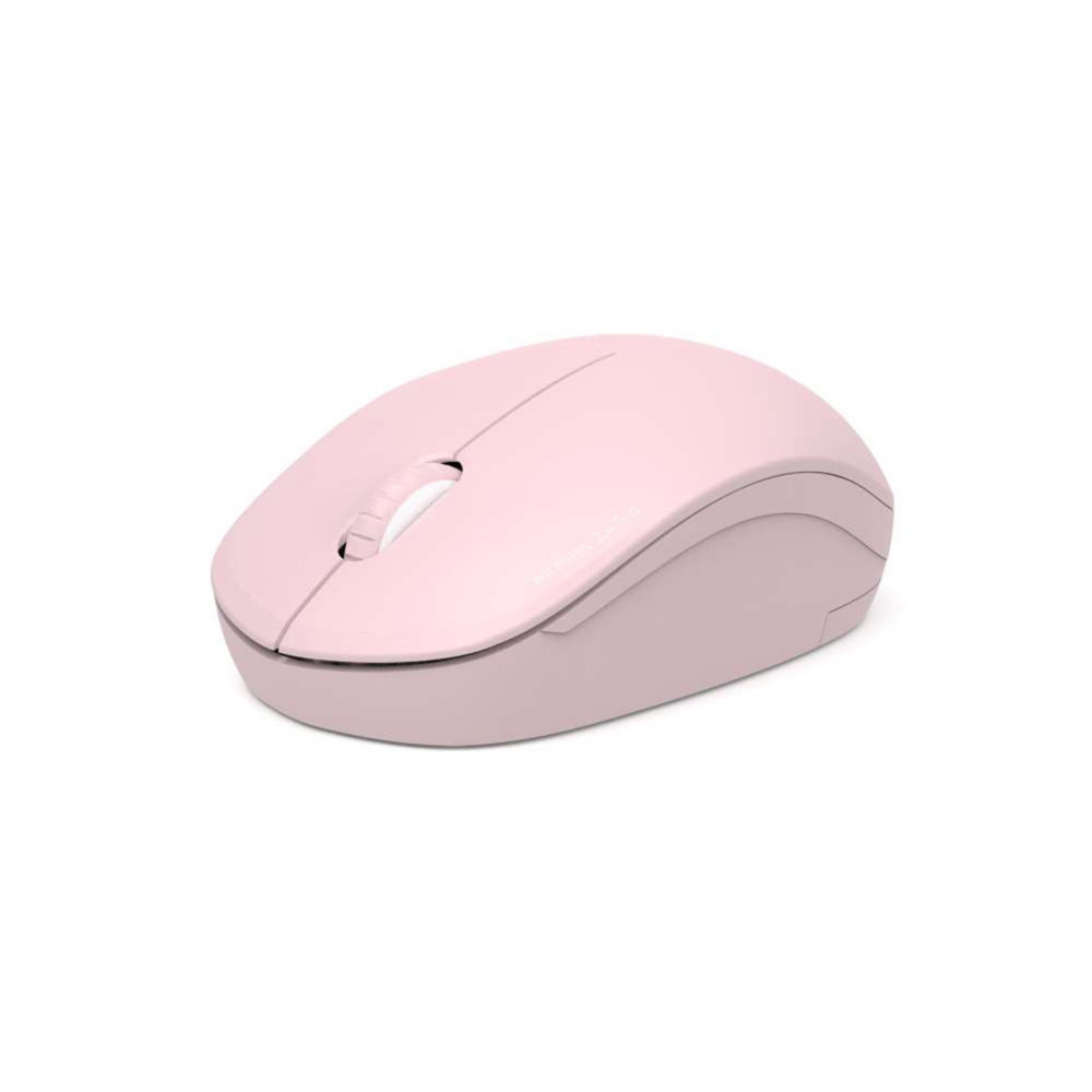 Port Connect Souris sans fil ultra compact ambidextre + Dongle USB-C & USB-A - Blush
