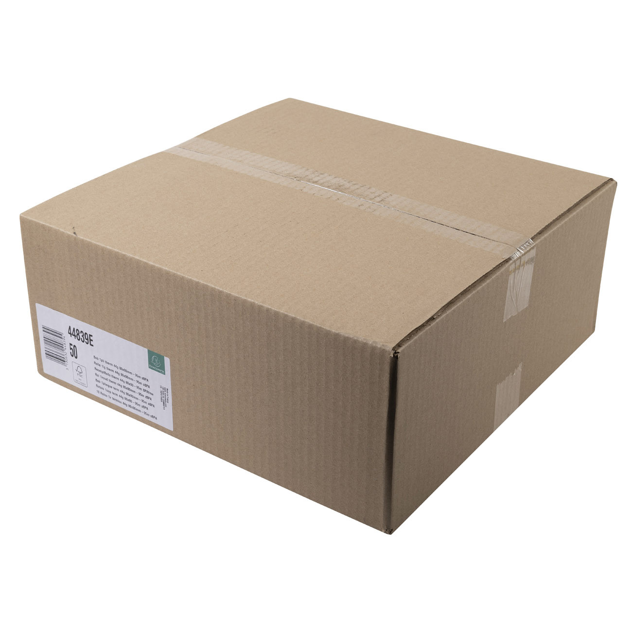 Exacompta Bobine tickets de caisse 80 x 80 x 12 mm Longueur Rouleau Papier thermique 1 pli 48g sans Bisphénol A Lot de - vue 10
