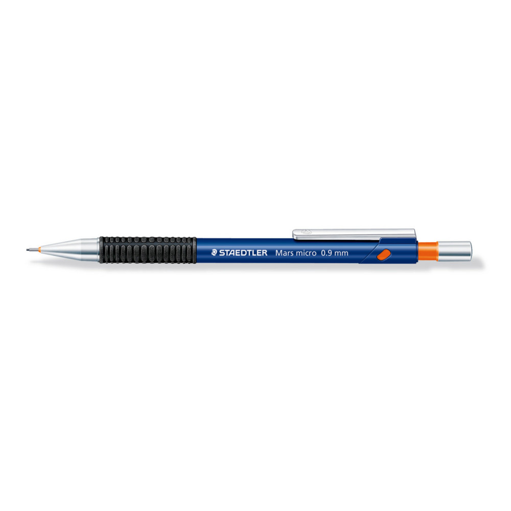 Staedtler Mars Mars Micro, porte-mines, mine B de 0,9mm, corps bleu avec zone de prhension