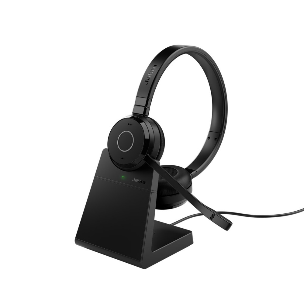 Jabra Evolve 65 TE MS Duo Casque sans fil Bluetooth + Dongle USB-A + Station de charge