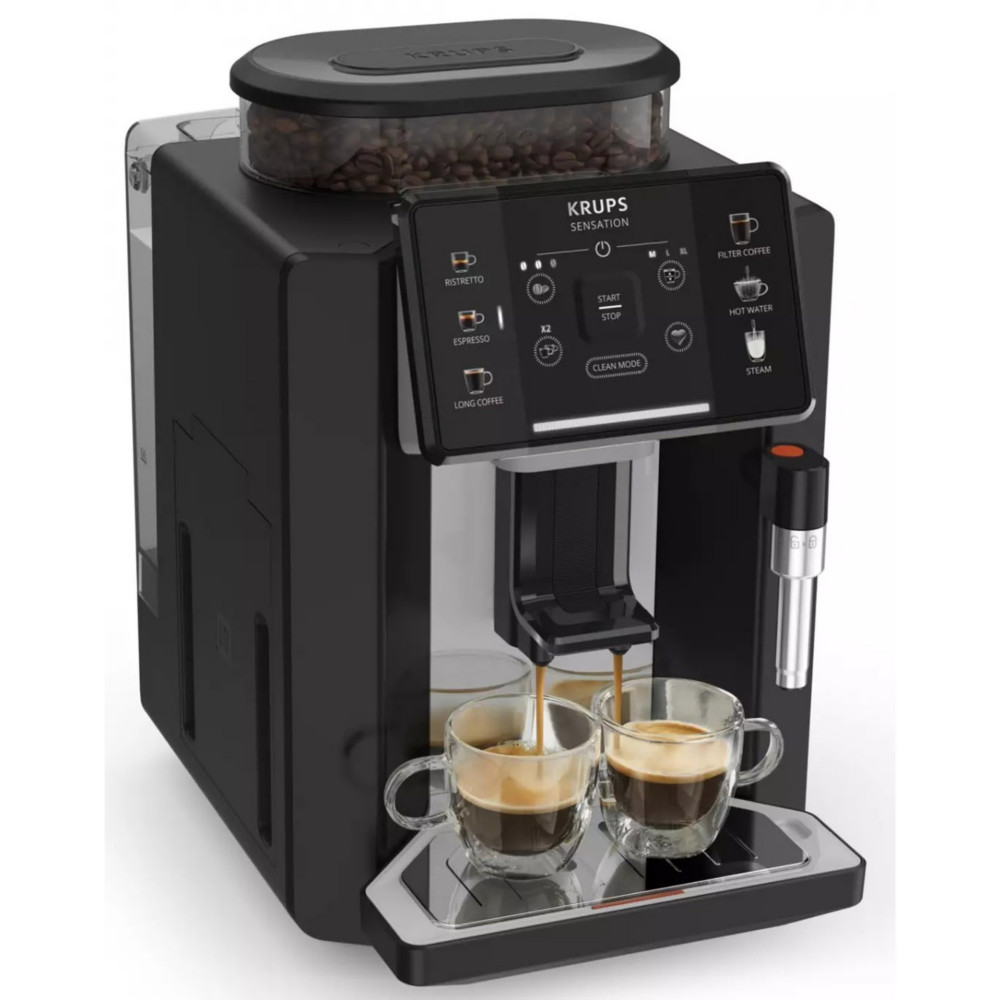Krups Machine  caf Sensation Expresso pour grains - Noir