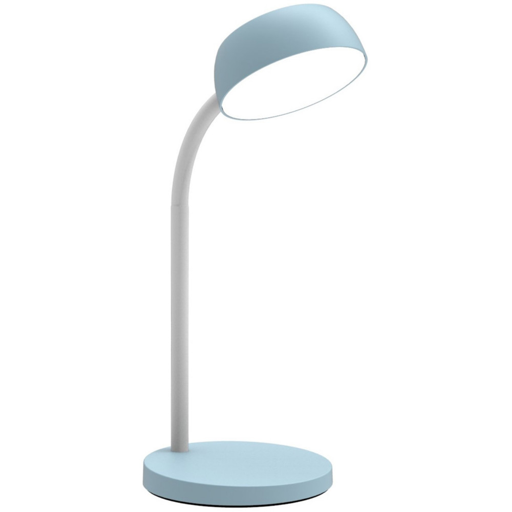 Unilux Lampe de bureau Tamy Led intgre - 6W - Bras flexible 360 - Bleu