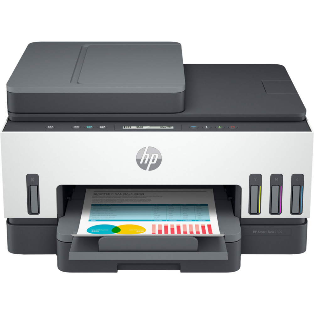 HP Smart Tank 7305 imprimante multifonction jet d'encre couleur A4  rservoirs d'encre - Wifi, rseau, bluetooth, usb