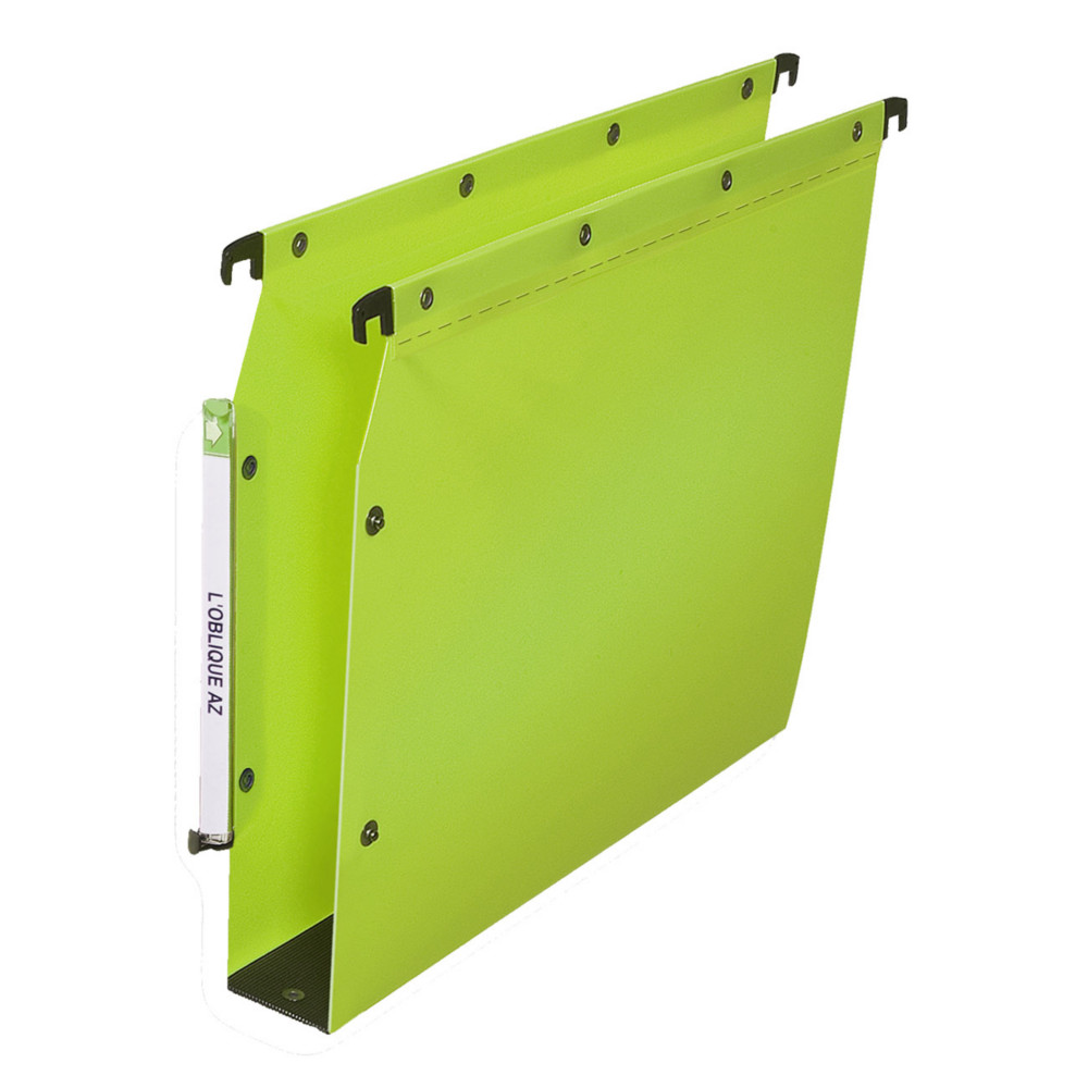 Elba Dossier suspendus pour armoire Ultimate A4 Polypropylne - 550 feuilles - Fond U 50 mm - Vert - Lot de 10
