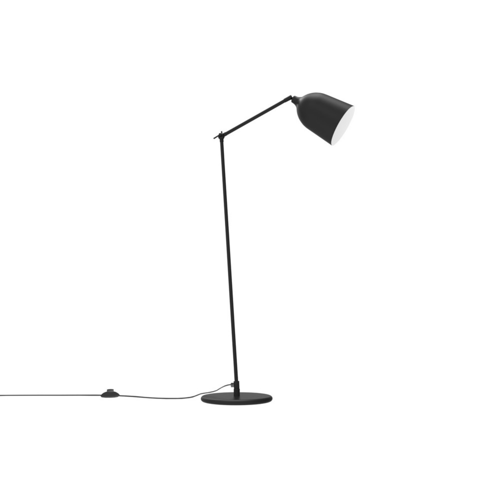Aluminor Lampadaire Mekano - Ampoule Led E27 - 12W - Bras articul - Noir