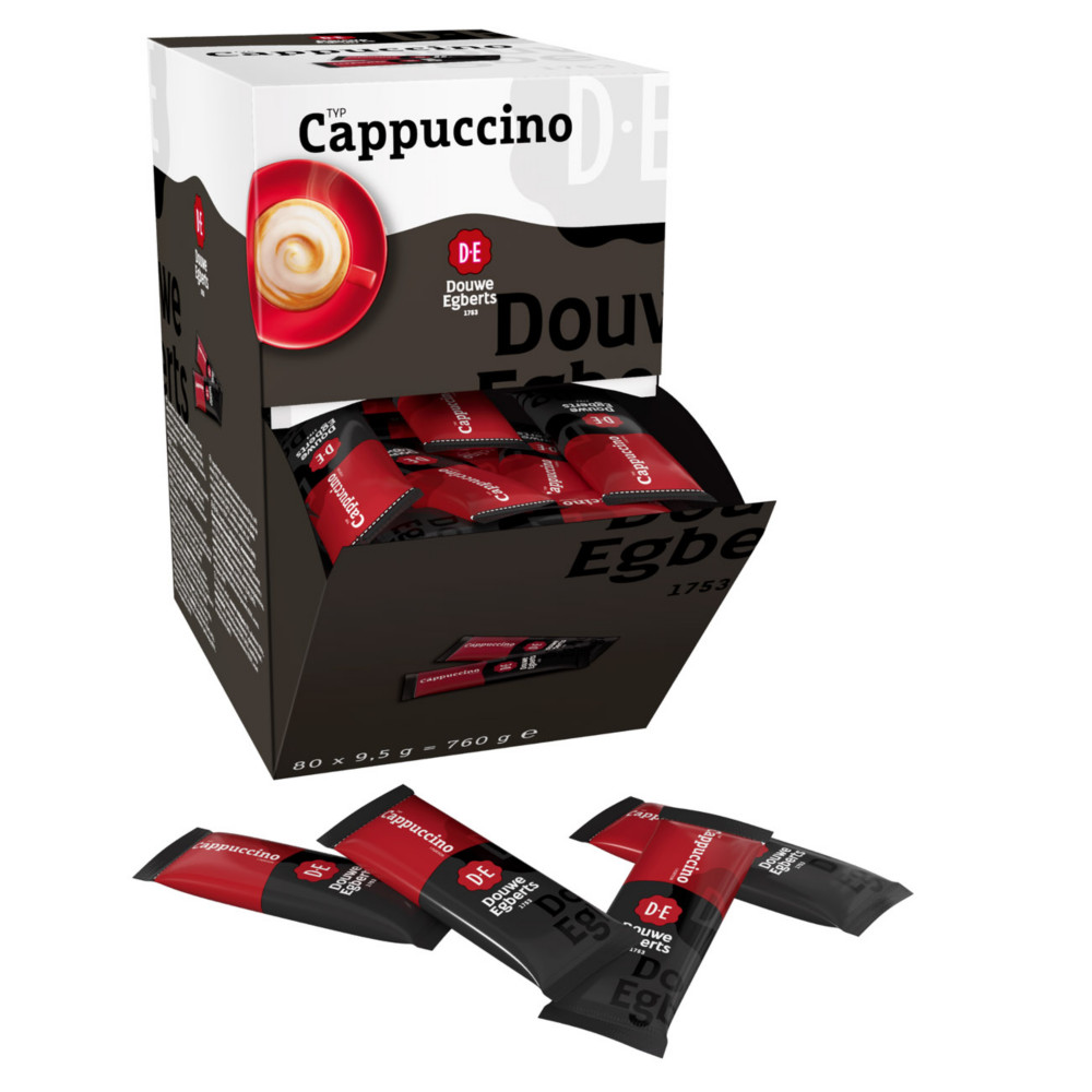 Douwe Egberts Caf cappuccino instantan - bote distributrice 80 sachets