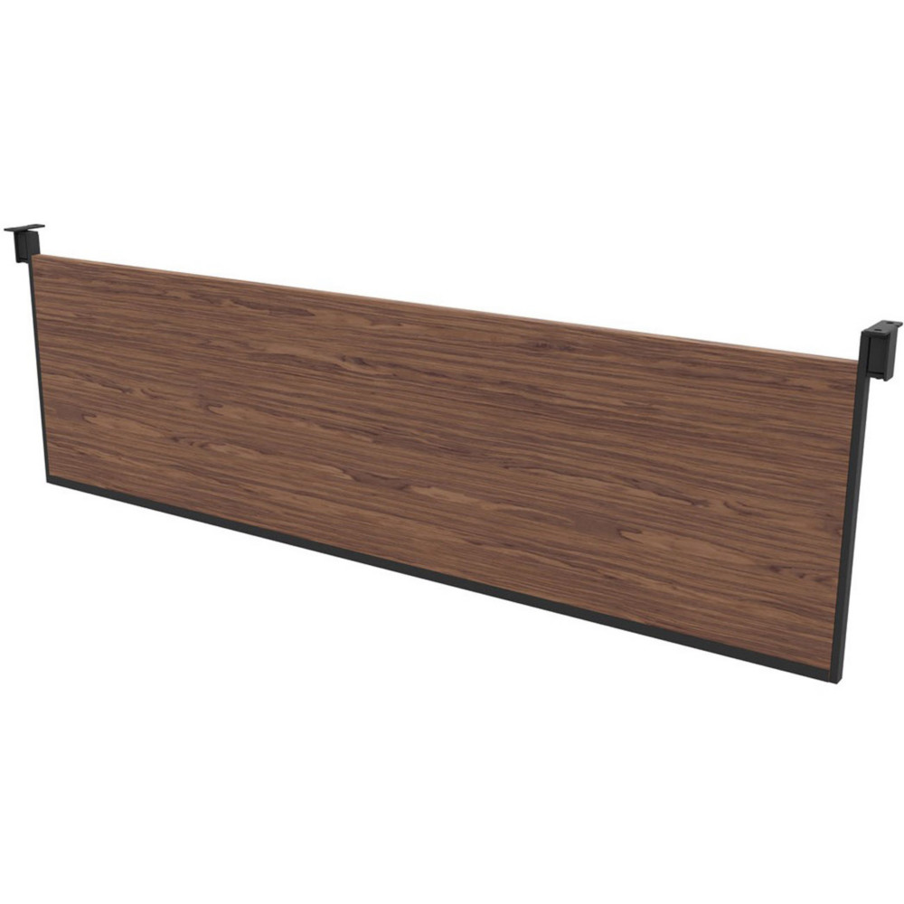 Voile de fond pour bureau Arold L.160 cm - Noyer support gris