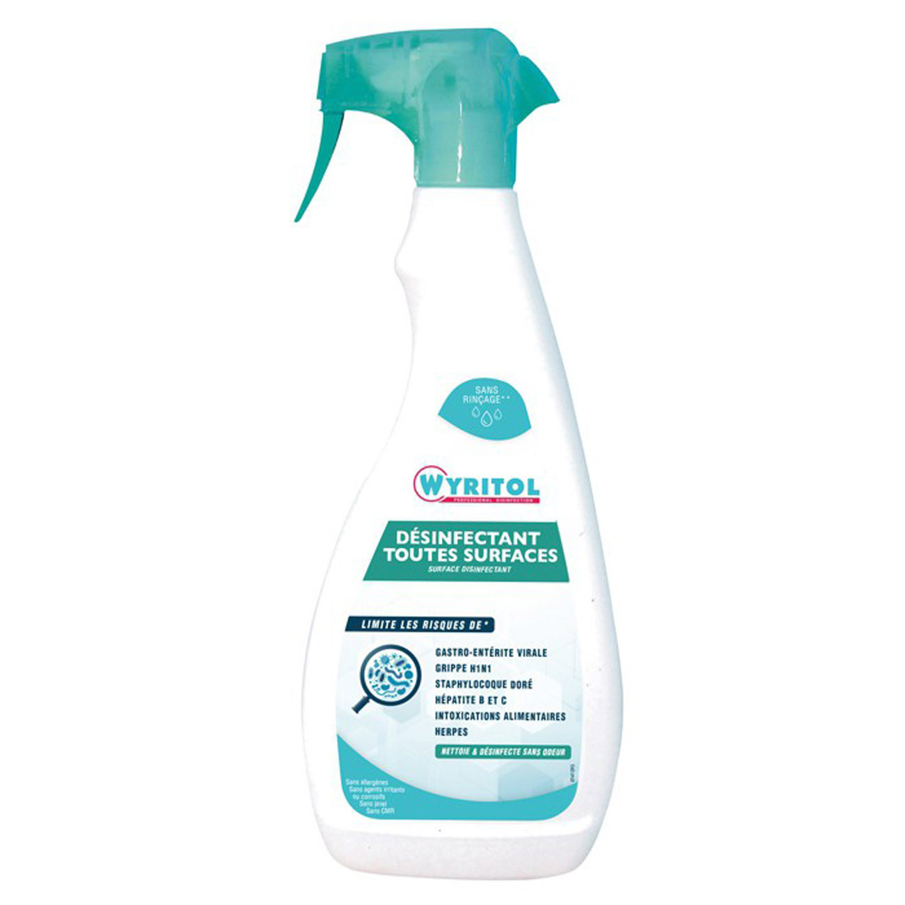Wyritol Spray nettoyant désinfectant - 750 ml