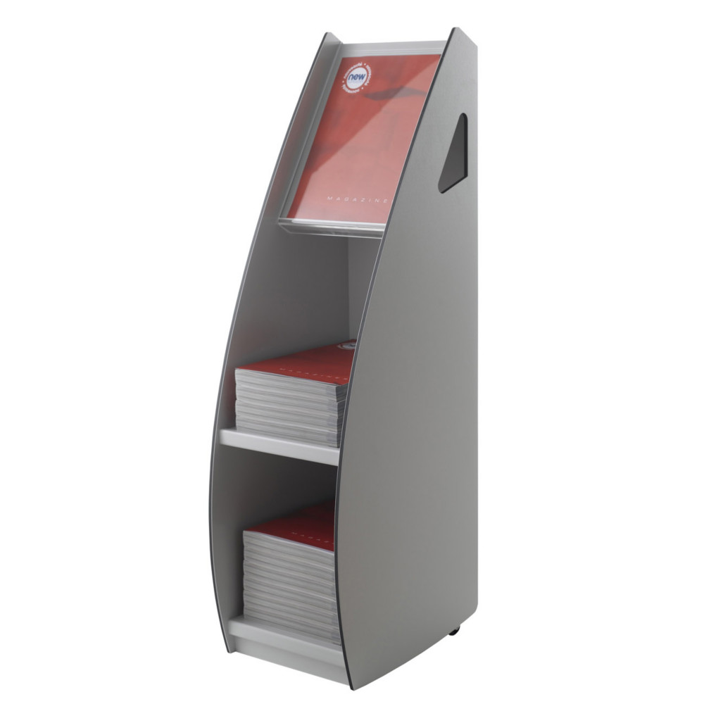 Paperflow Prsentoir distributeur S en polystyrne - 2 cases A3 - Gris