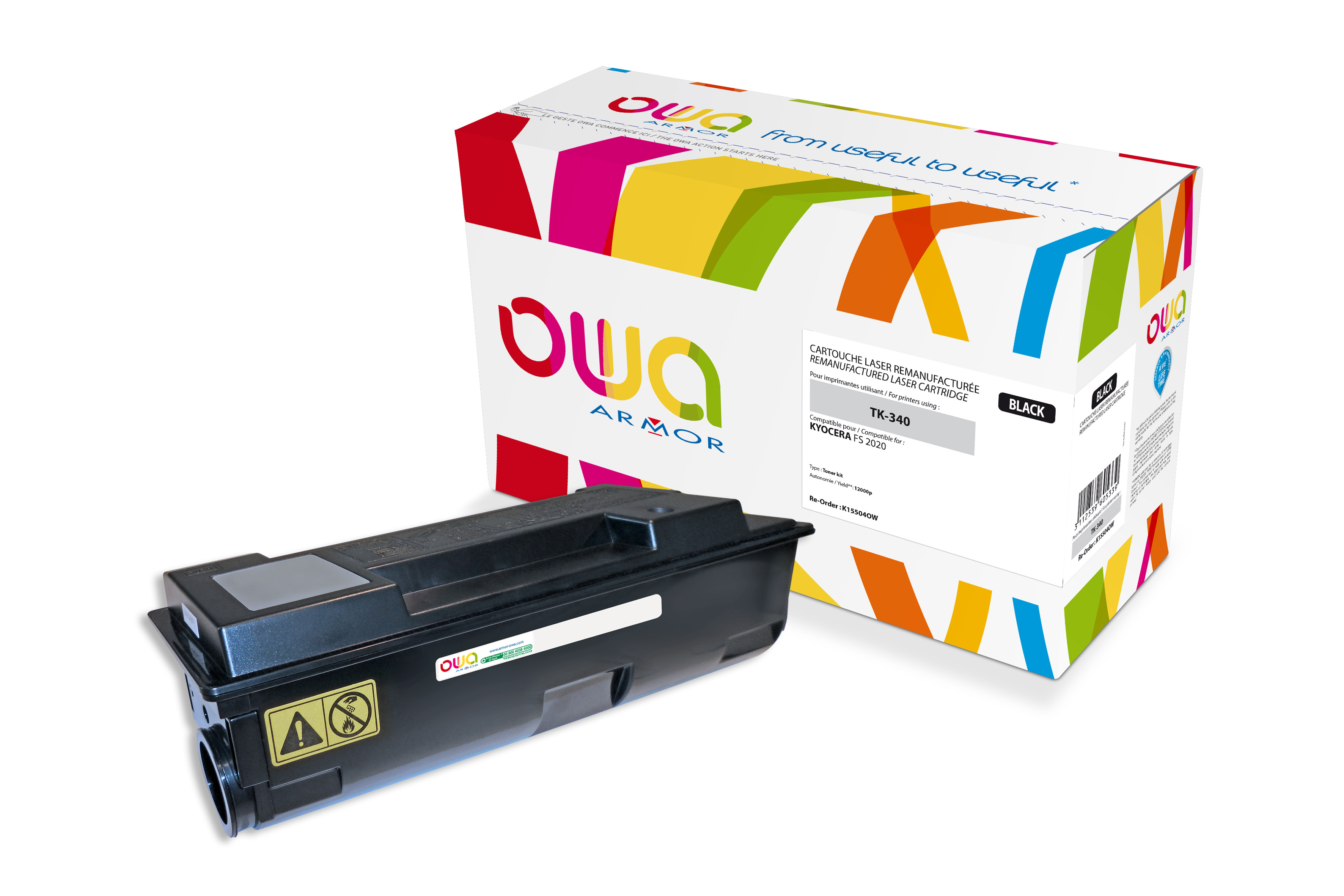OWA Toner compatible KYOCERA TK-340 - K15504OW - Noir