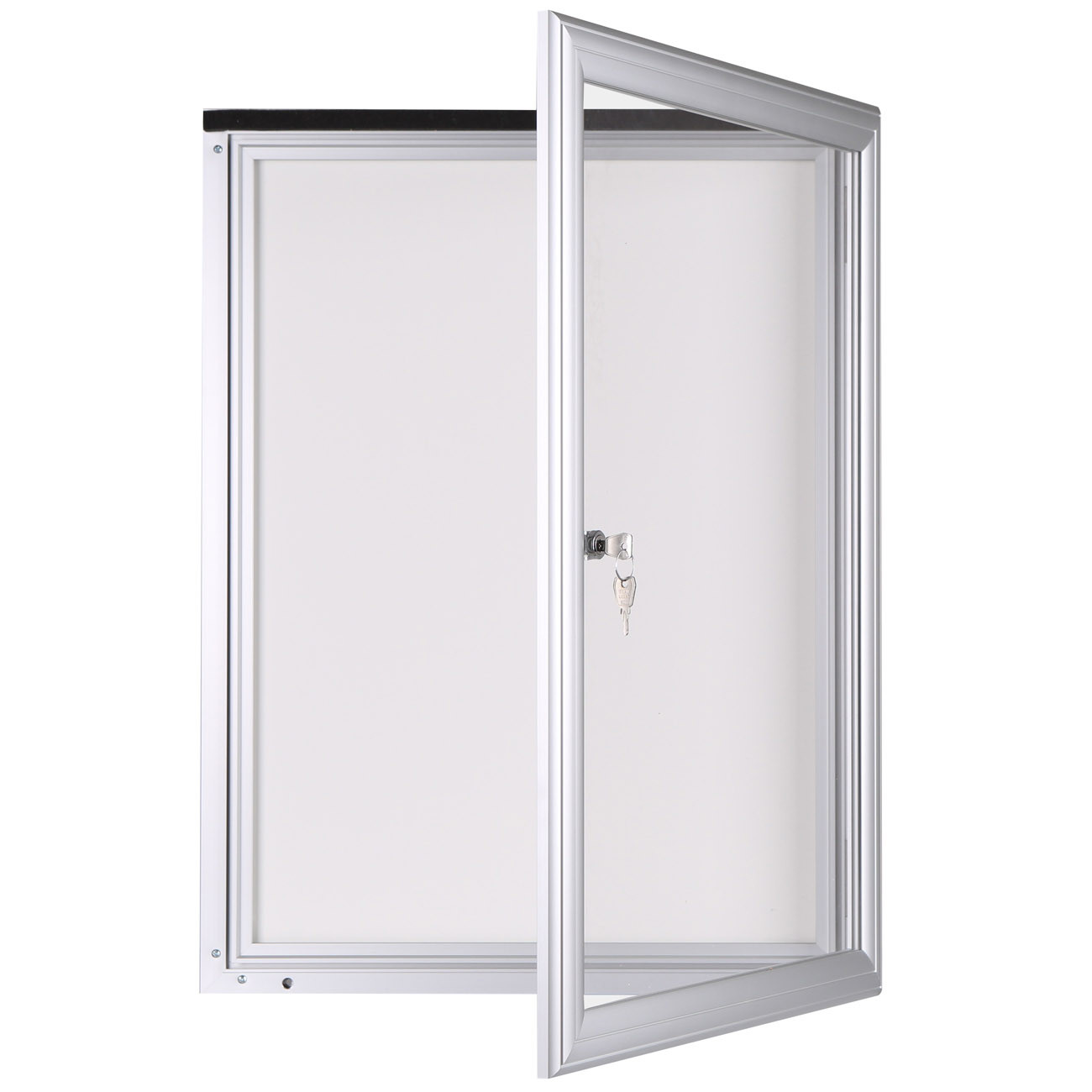 Planorga Vitrine d'éxterieur Reverso 4 feuilles - Cadre aluminium - Porte battante