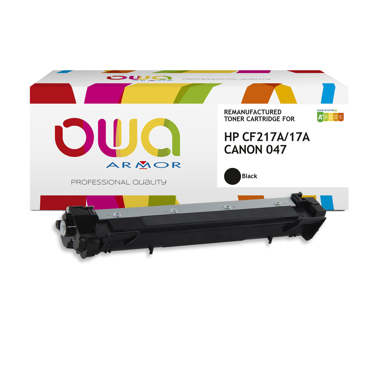 OWA Toner compatible HP CF217A et Canon 047 - K16027OW - Noir