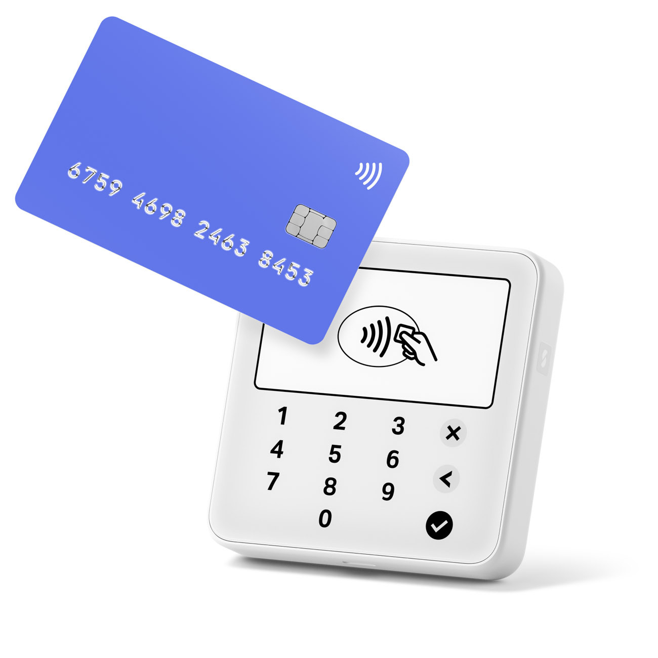 SumUp Solo Lite - Terminal de paiement avec écran - Bluetooth - Blanc