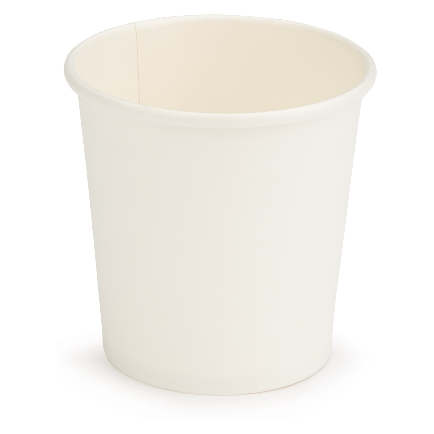 Gobelet en carton blanc 10 cl - Décor neutre - Enduction en plastique - Recyclable - Lot de 100
