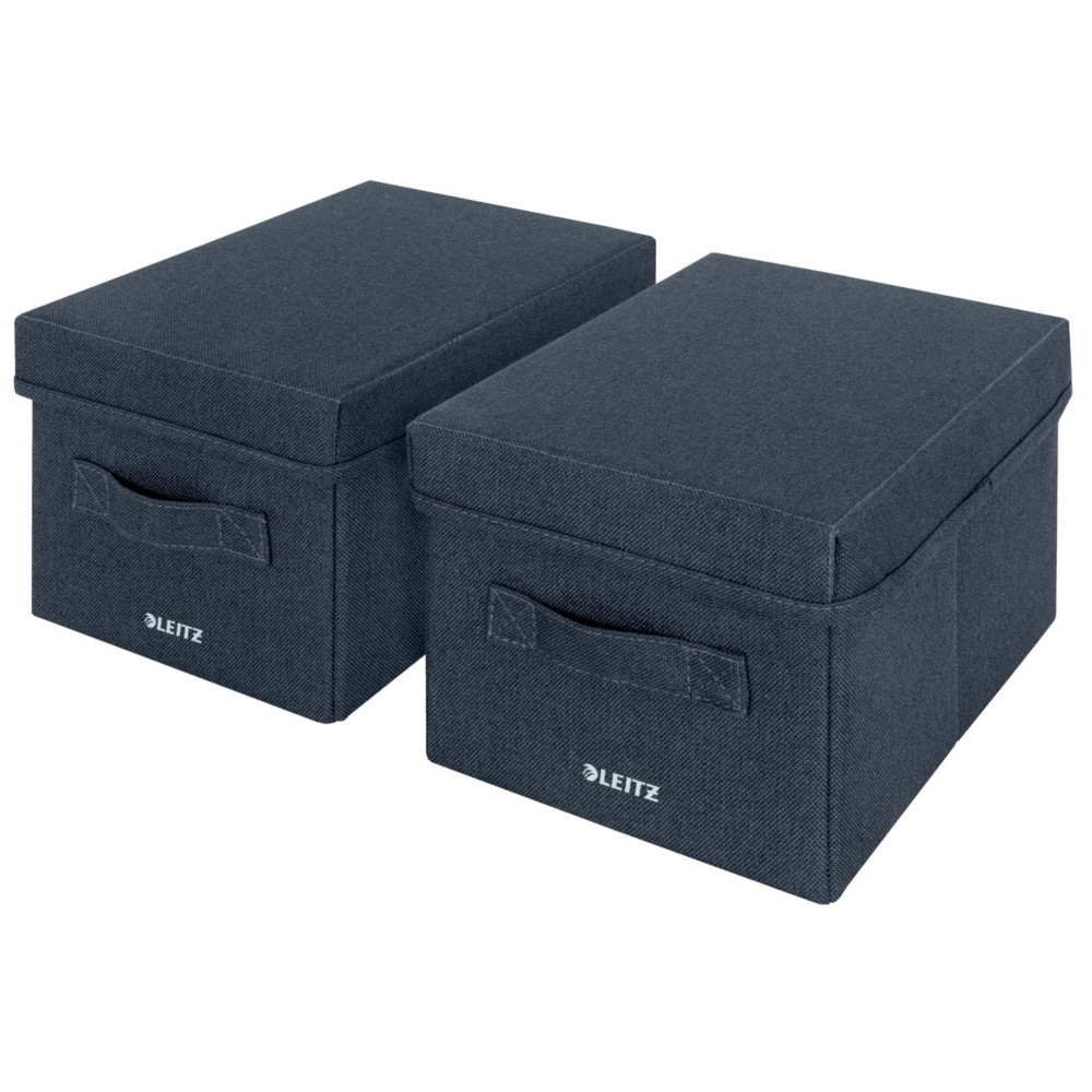 Leitz Bote de rangement en tissu petit format - Gris - Lot de 2