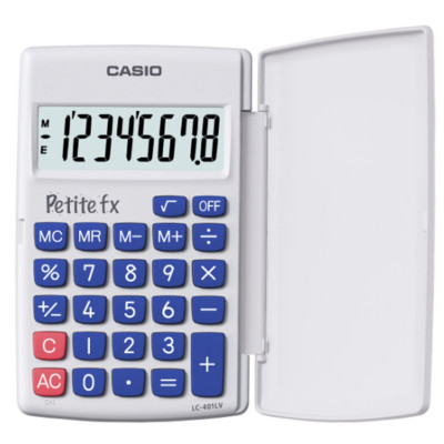 CALCULATRICE CASIO PETITE FX SCOLAIRE PRIMAIRE BLANCHE