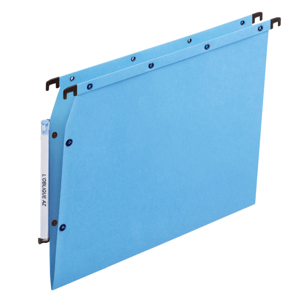 Elba Dossier suspendus pour armoire Ultimate A4 Kraft - 100 feuilles - Fond V - Bleu - Lot de 25