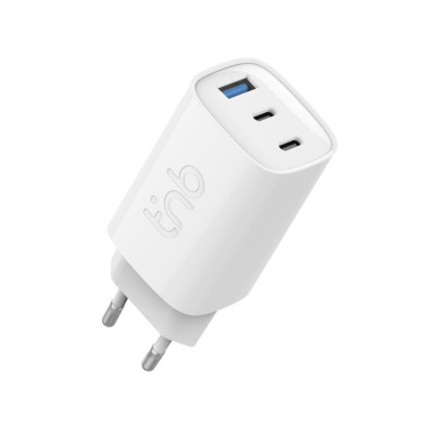 TNB Chargeur rapide 3 USB-A & C 65W - Blanc