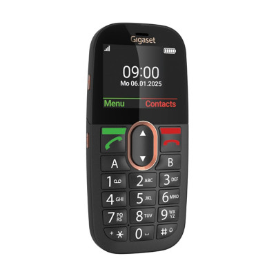 Gigaset Téléphone sans fil GL695 4G VoLTE avec carte SIM sur socle - Ecran couleur 2,31'' - Noir