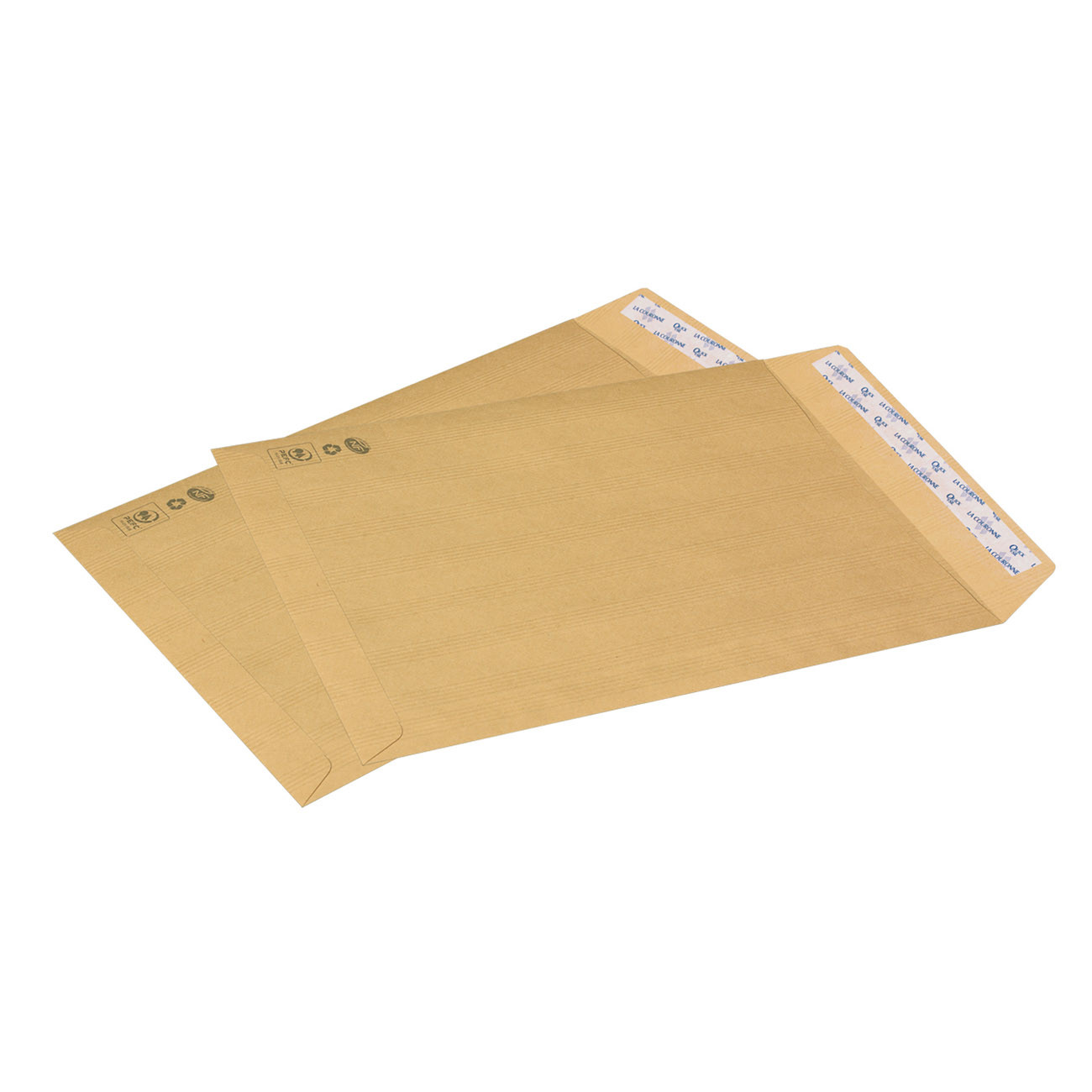 La Couronne Pochette kraft brun Adour C4 229 x 324 mm 90g sans fenêtre - autocollante bande protectrice - Lot de 250