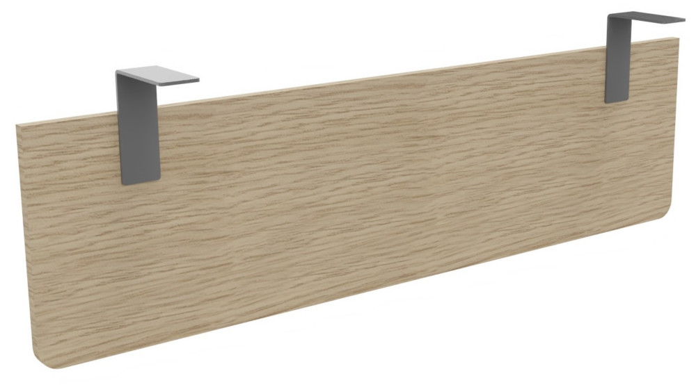 Voile de fond E-Link / Biospace pour bureau L.140 cm - Chne - Fixations Aluminium