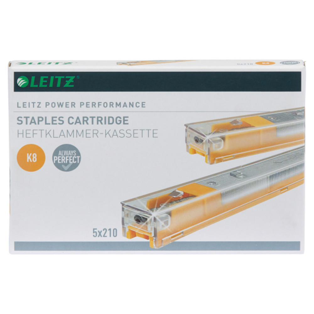 Leitz Cassette d'agrafes K8 Jaune - 40 feuilles