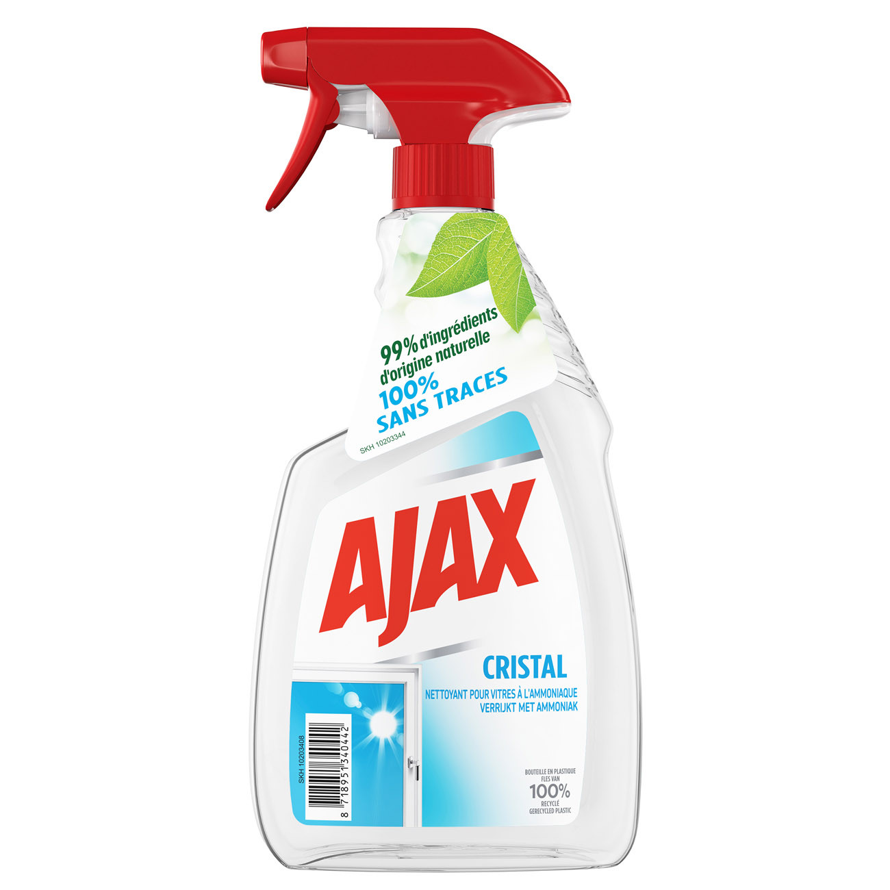 Ajax Nettoyant vitres Cristal - Spray 750 ml