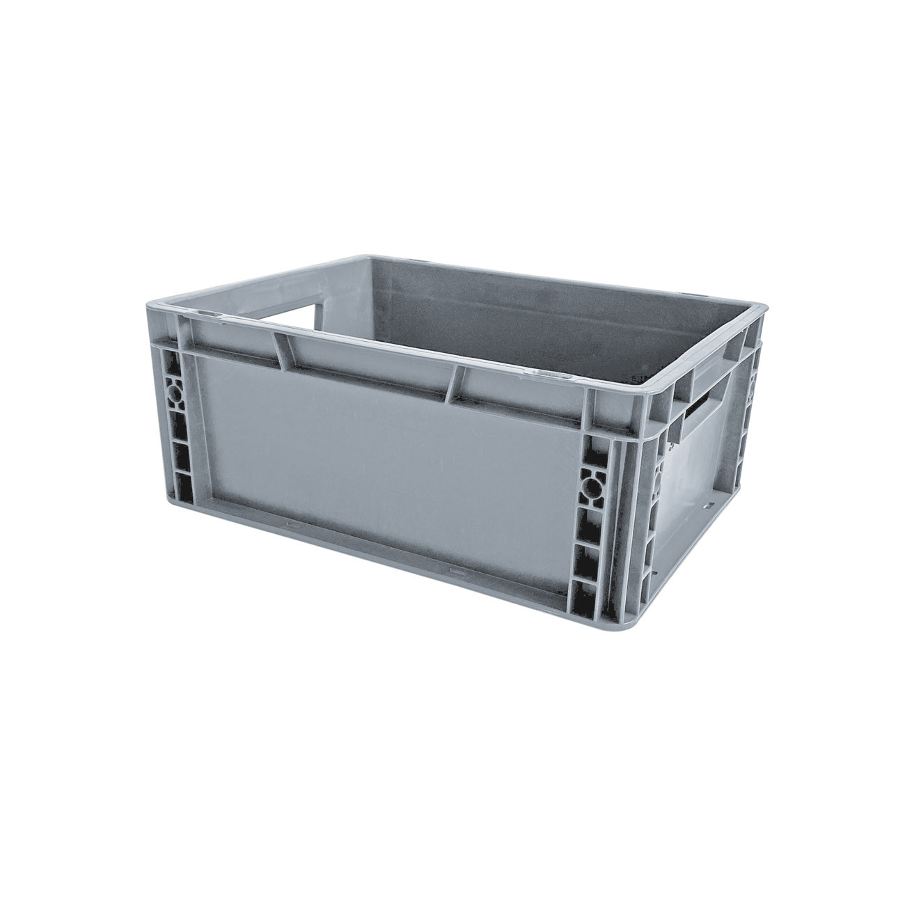 VISO Bac de rangement norme Europe gerbable polypropylène - 15 L - Gris anthracite