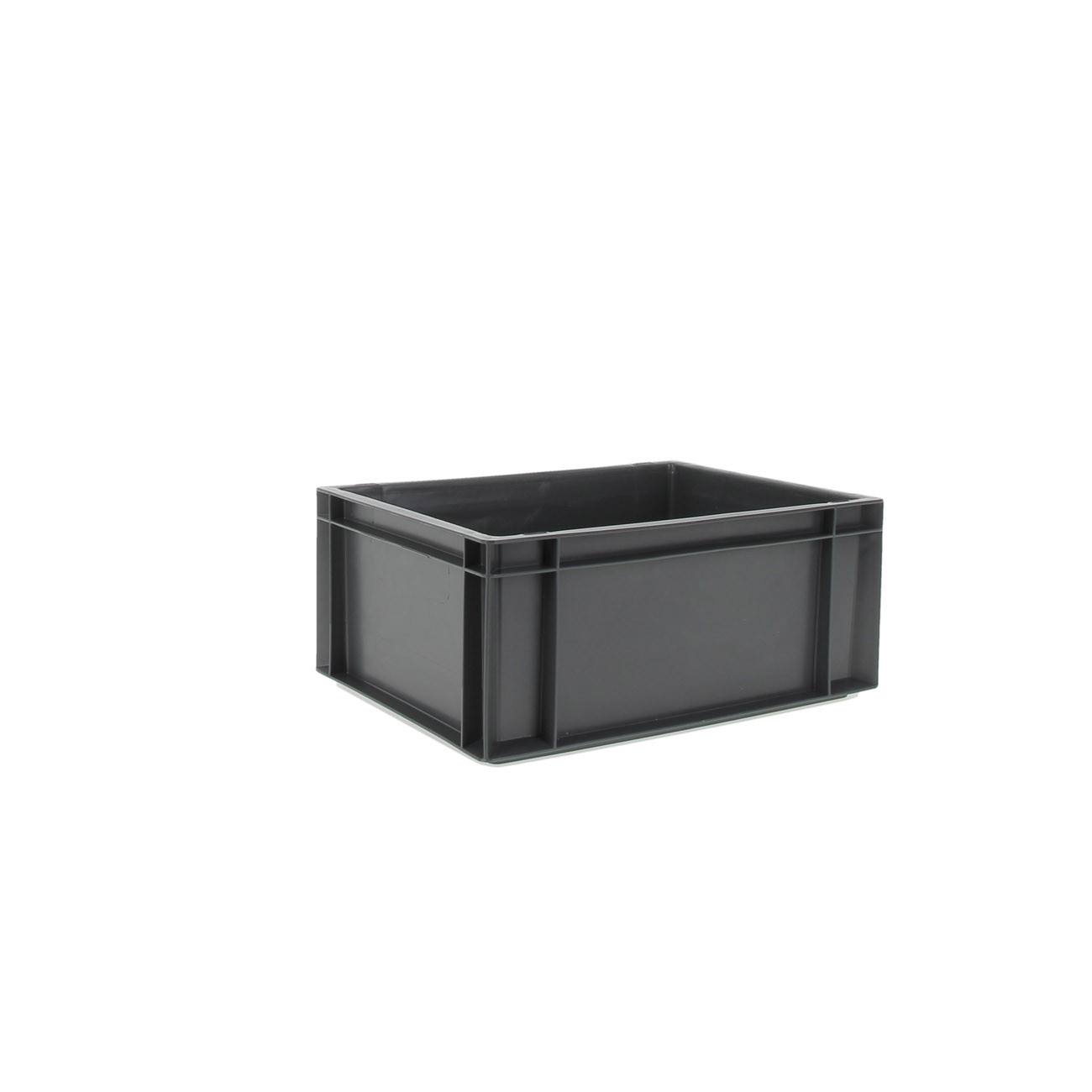 VISO Bac de rangement norme Europe gerbable polypropylène - 15 L - Gris anthracite