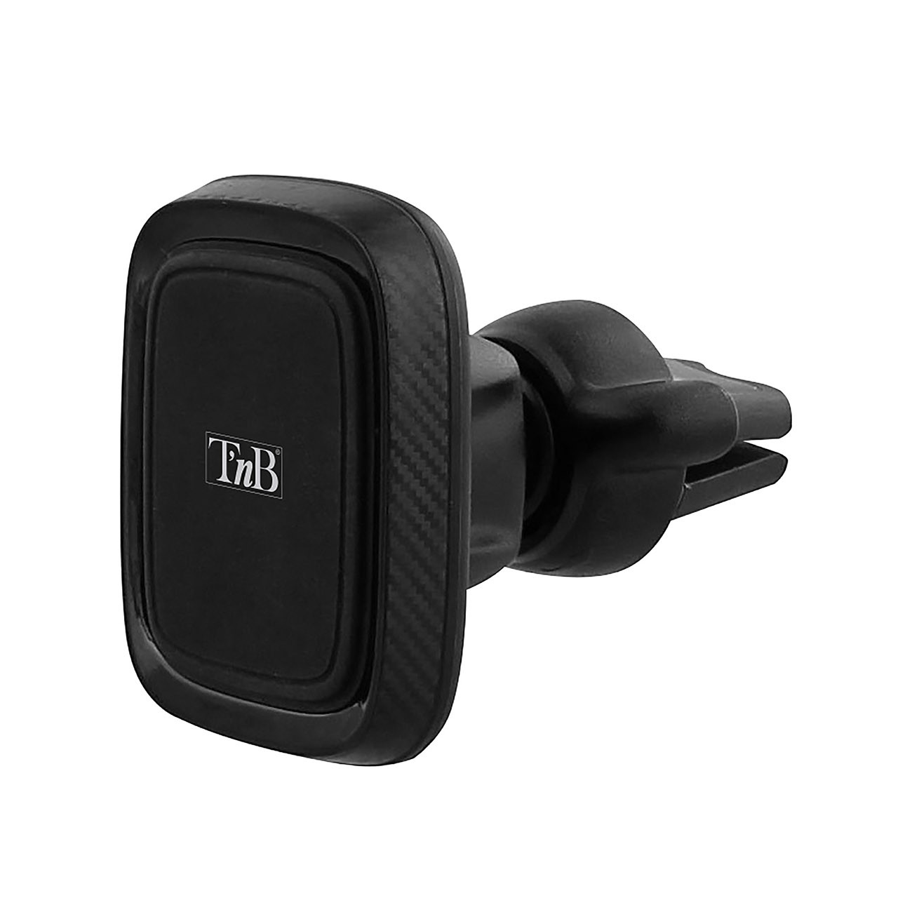 T’NB Vega Support De Téléphone Magnétique pour Grille D’Aération Aimant Puissant Tout Téléphones Qualité Optimale Compact Rotation 360 Degrés Finition Premium Effet Carbone