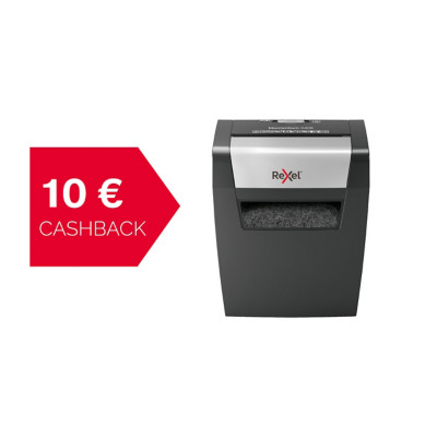 Rexel Destructeur de documents Momentum X406 coupe croisée DIN P4 - 6 feuilles - Corbeille 15L - Noir