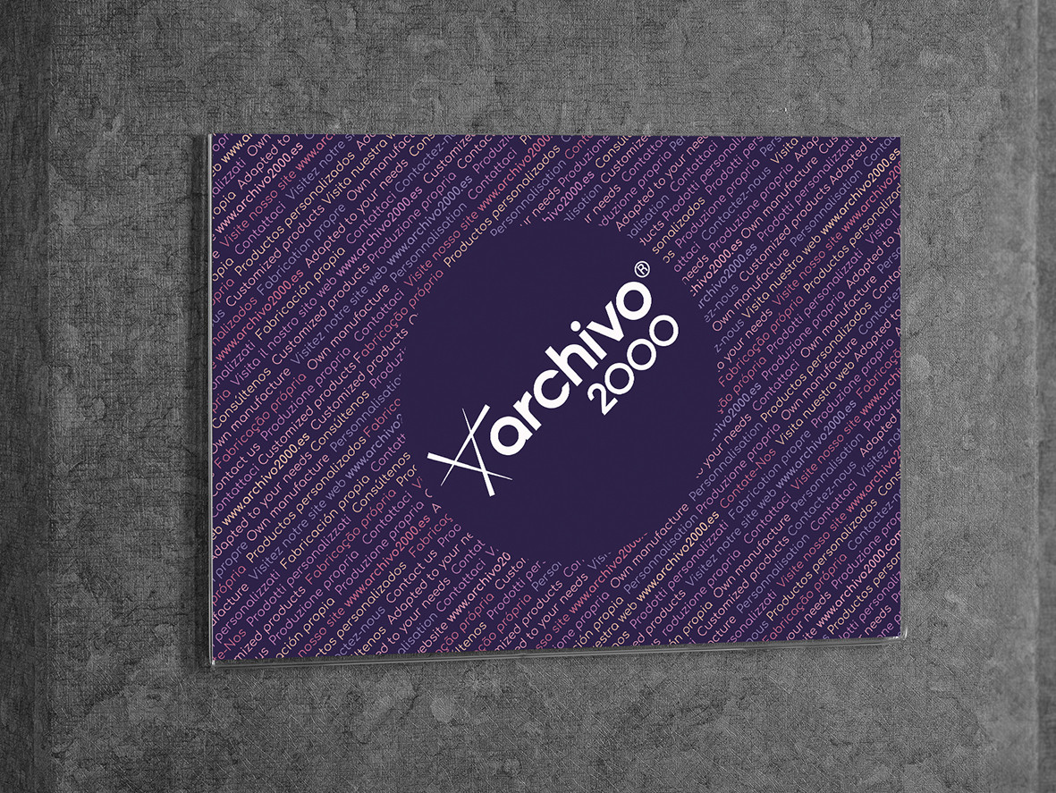 Archivo+2000+Presentoir+mural+adhesif+-+Format+Paysage+A4+-+Transparent