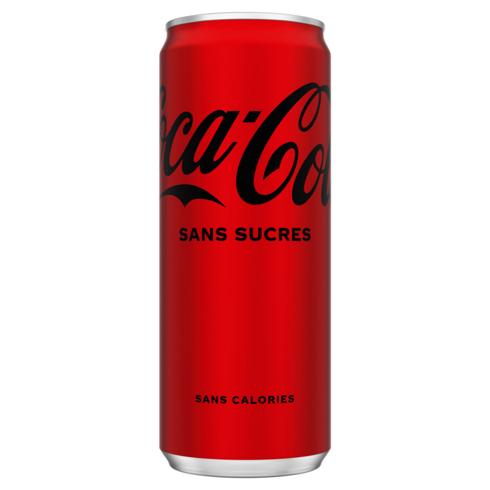Coca-Cola Zro Canette format slim 33 cl - Lot de 24