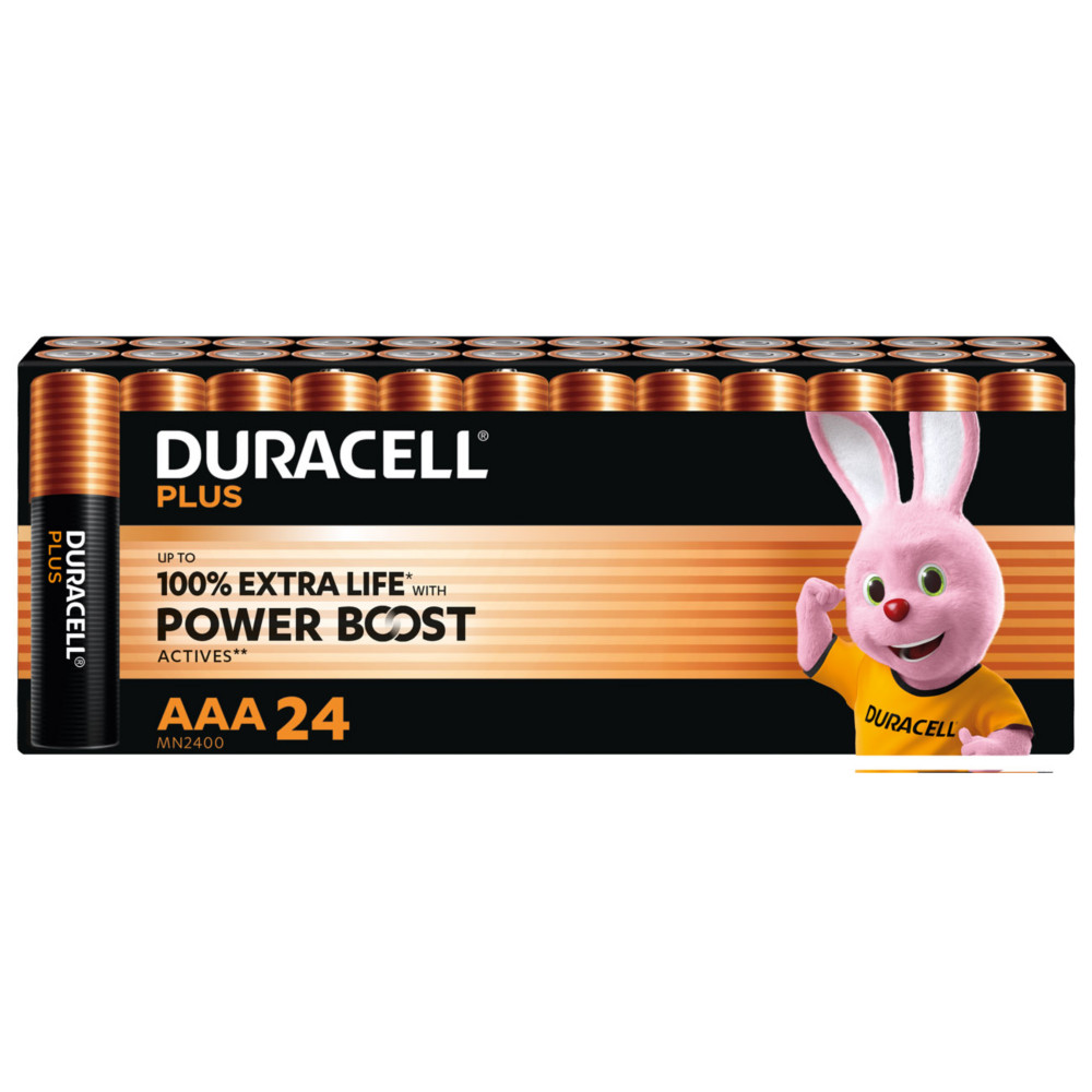 Duracell Pile alcaline AAA / LR3 Plus - Lot de 24