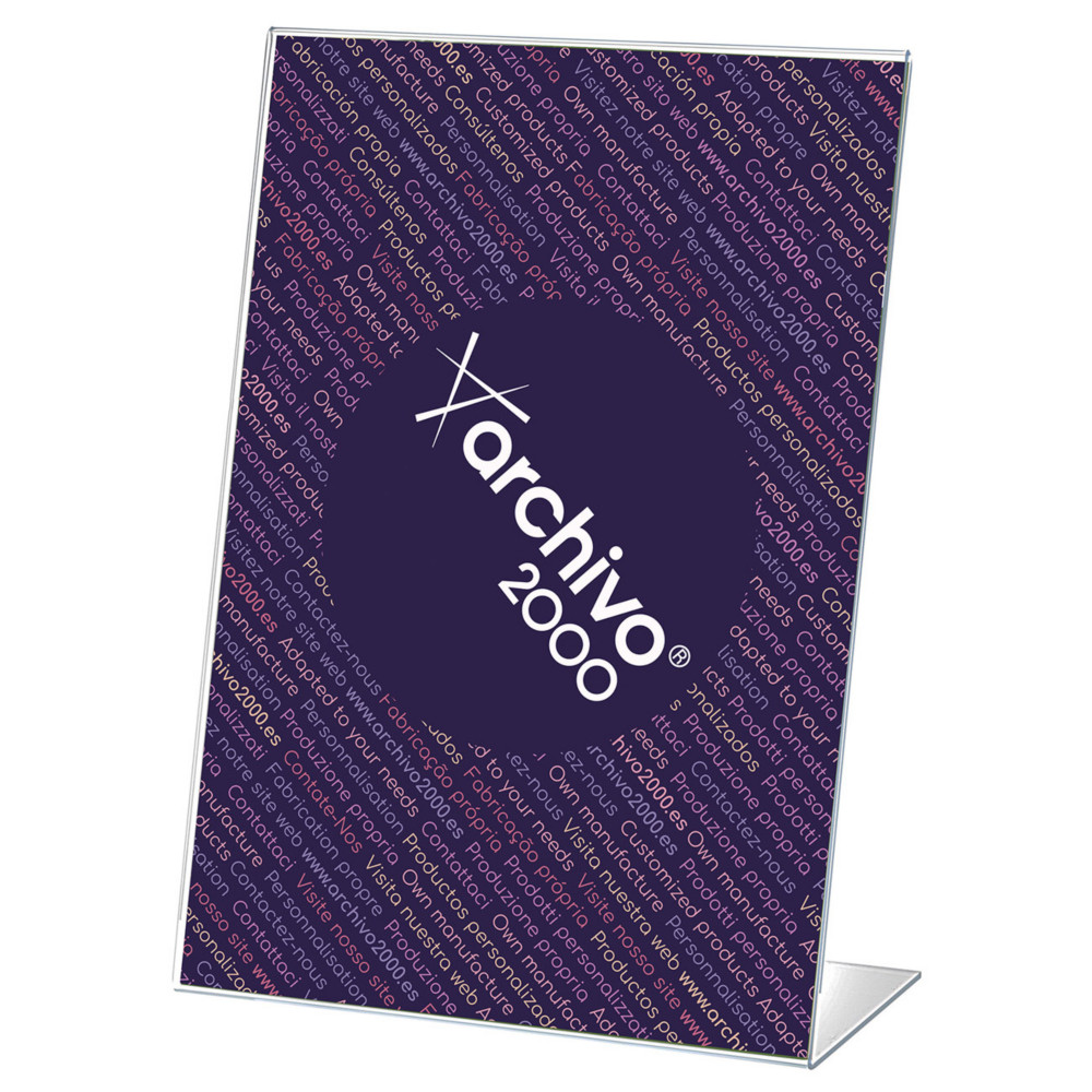Archivo 2000 Prsentoir de document vertical inclin format A5 - Transparent